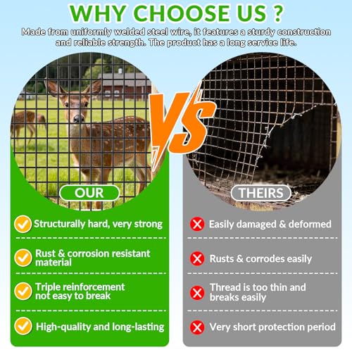 Welded Wire Fencing 36 Inch x 50 Foot,2 Inch x 3 Inch 16GA Black PVC Wire Fence,Vinyl Coating Metal Wire Mesh for Yard Vegetable Protection Goat & Poultry Netting - size: 36in*50ft 2″×3″