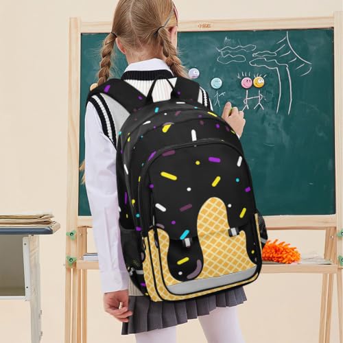 Kids Backpack Elementary Middle School Bags for Boys Girls | Travel, Daypack, Lightweight, Waterproof, with Reflective Strip - color: Multi 1