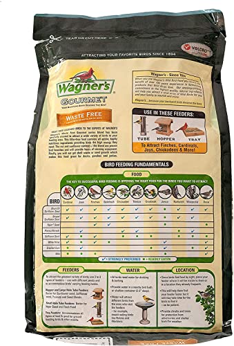 Wagner's 22056 Gourmet Waste Free Wild Bird Food, 5-Pound Bag, 2-Pack - style: 2-Pack