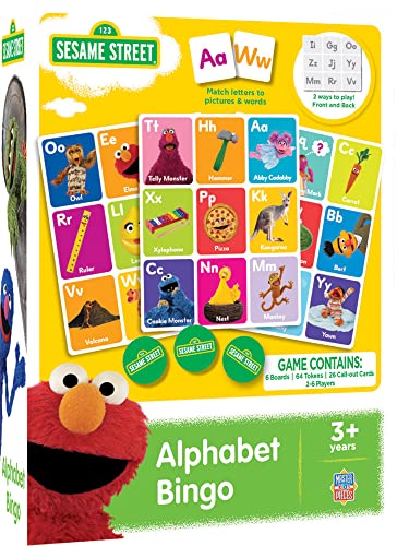 MasterPieces Kids Games - Sesame Street Alphabet Bingo - style: Alphabet