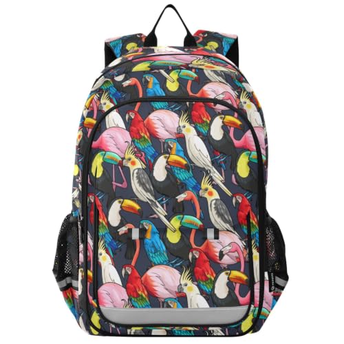 Kids Backpack Elementary Middle School Bags for Boys Girls | Travel, Daypack, Lightweight, Waterproof, with Reflective Strip - color: Multi 28