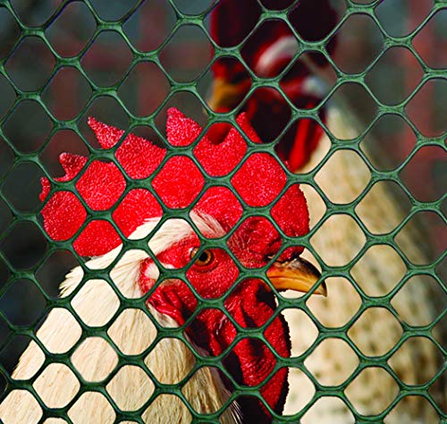Tenax 72120348 Poultry Fence, 4' x 50', Green - color: Green, size: 4-ft x 50-ft