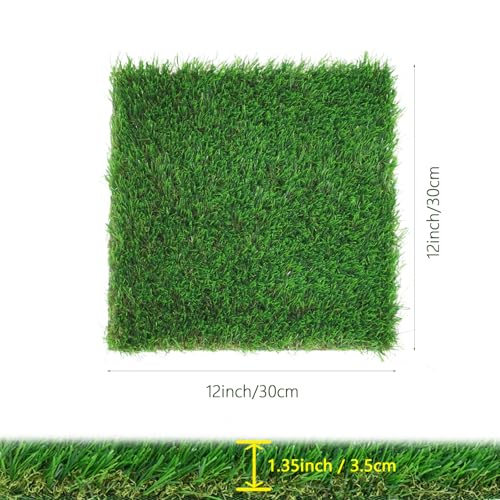 Chicken Nesting Box Pads , Washable Artificial Grass Nesting Mats Cuttable Chickens Nest Box Bedding Liners Reusable Nesting Pads for Chicken Coop Egg Duck Chicks Goose 12x12x1.35inch (6PACK) - size: 6pcs-12x12x1.35 inches