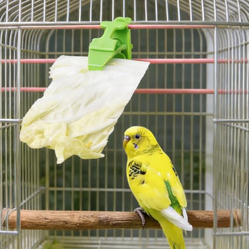 10-Pack Green Millet & Cuttlebone Holder, Bird Cage Accessories for Parakeet & Small Birds - color: Green