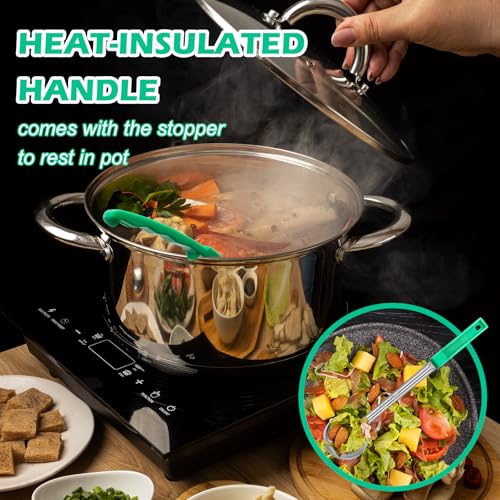 2 Pcs Dog Food Scoop 1/2 Cup Stainless Steel Dog Food Measuring Cups Long Handled Scoop for Dogs Cats Birds and Rabbits Food(1/2 CUP) - size: 1/2 CUP