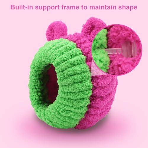 Wontee Bird Nest Bed Breeding House Winter Warm Snuggle Hut for Budgies Parakeets Cockatiels Lovebirds Canaries (Rose) - color: Rose
