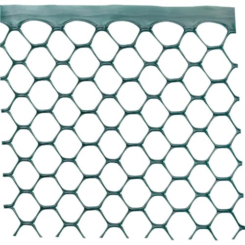 Tenax Poultry Fence - Green Plastic Poultry Fencing, Lightweight, Weather Resistant - 3-ft x 25-ft - Plastic - color: Green, size: 3-ft x 25-ft