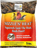 Wild Delight Sizzle N' Heat Bird Food, 5 lb (372050) (Pack of 6) - size: 5 Pound (Pack of 6), style: Sizzle N' Heat 5lb