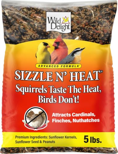 Wild Delight Sizzle N' Heat Bird Food, 5 lb (372050) (Pack of 6) - size: 5 Pound (Pack of 6), style: Sizzle N' Heat 5lb