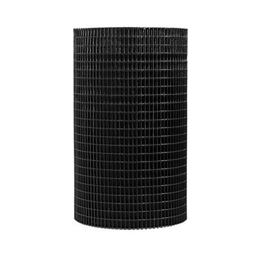 Fencer Wire 16 Gauge Black Vinyl Coated Welded Wire Mesh Size 0.5 inch by 1 inch (4 ft. x 50 ft.) - size: 4 ft. x 50 ft.