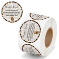Freshiess Scent Care Instruction Stickers - 500 Count Car Freshie Warning Round Labels, Adhesive Roll Stickers with Line to Write Thermal Printed for Small Business (2 x 2 Inch, Leopard Cow) - color: Freshiess Leopard Cow