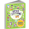 Otter Season 300+ Sticker Book for Kids by Cupkin - Arts & Crafts Activity Book, Stickers, 8 Scenes & Coloring Pages - Road Trip Essentials, Travel Essentials for Ages 2-8 - Spiral Bound - color: Animal