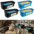 Duck Water Feeder,4 Pack Hanging Ducks Feeder and Ducks Waterer Set,Drake Fence Feed Trough with Clips, Poultry Livestock Food Water Feeding Container or Hen Coop, Duck Cage and Mallard Houses