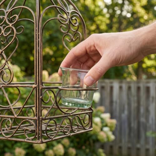 DECHOUS 9Pcs Glass Birds Feeder Replacement Cups, Oriole Jelly Feeder Cups | 2.5 Inch, Jelly Feeder Cups for Oriole and Hummingbirds, Garden, Patio, Balcony, Outdoor Bird Feeder Accessories
