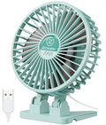 JZCreater USB Desk Fan, Mini Fan Portable, 3 Speeds Desktop Table Cooling Fan, Plug in Power Fan, Rotation Strong Wind, Quiet Personal Small Fan for Home Desktop Office Travel Bedroom, Apple Green - color: Apple Green