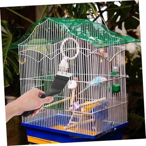 Sosoport Parrot Poop Cleaner Brush Pet Cage Cleaning Tool Birdcage Cleaning Accessory Bird Droppings Scraper