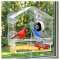 Smart Window Bird Feeder with 2K HD Auto-Capture Video Camera | Strong suction cups, 2K HD auto-capture video, Smart AI species recognition, Unique nature gift for parents and bird lovers