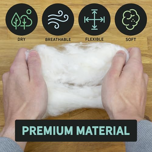 Uncle Dunkels Replacement Cotton for Bird Nest Material Holder, All-Natural Bag to Refill Hanging Bird Nest Material Dispenser