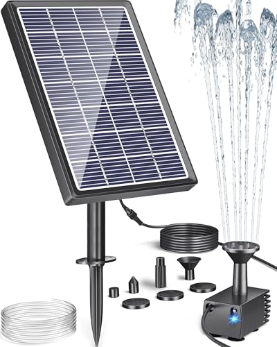 Biling Solar Water Fountain for Bird Bath, 3.5W Solar Water Pump Outdoor with 10ft Cable, 4ft Tubing, Solar Pond Pump for BirdBath, Garden Small Ponds (Need Direct Sunlight) - size: 3.5W