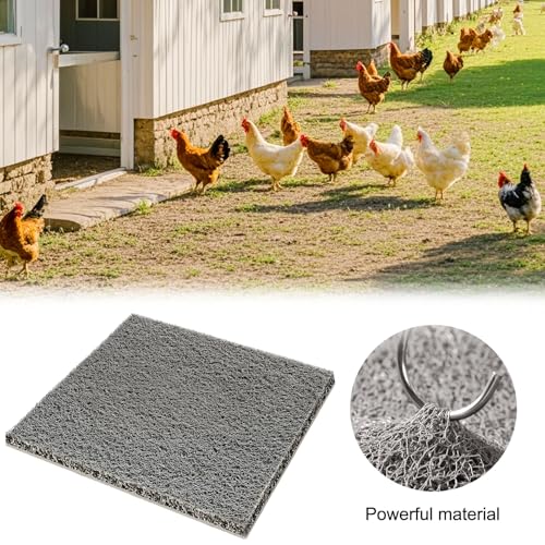 Washable Nesting Pads for Chicken Coop – 8 Pack 12x12 Inch Reusable Chicken Nesting Mats with 4 Fake Eggs, Easy Clean & Durable Laying Box Accessories for Hens (Gray) - color: Gray-8pcs