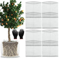 8 Pcs Gopher Baskets 15 Gallon Root Guard Proof Stainless Wire Steel Trap | 24" X 24" Mesh Cage with Gloves Root Protection for Gophers Moles Voles, Bulbs Tubers Trees Orchid Flowers Planting Baskets - size: 24"X24"-8 Pack