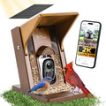 Smart Bird Feeder with Camera, Solar Powered 2K Video AI Identification | Instant Arrival Alerts, Night Vision, Weatherproof Outdoor Feeder With App Sharing For Bird Lovers