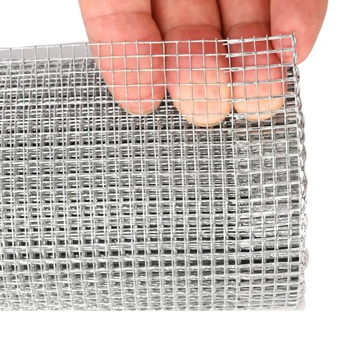 Galvanized Hardware Cloth 1/8 Inch Wire Mesh Roll – Ideal for Garden Fencing, Chicken Coops, DIY Projects, and Beekeeping (24in x 20ft)