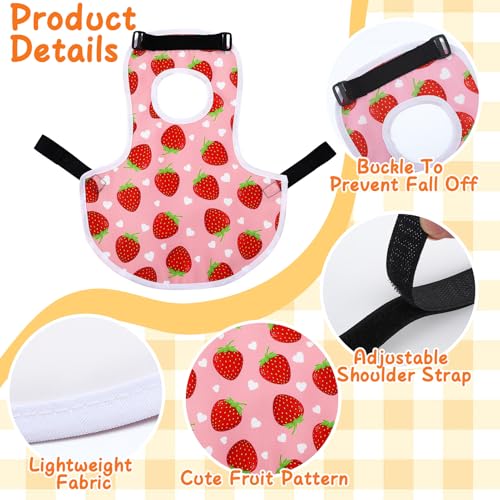 6 Pack Chicken Saddles for Hens Chicken Aprons Back Protector | Hens Chicken Saddle Vest Jacket for Poultry Back Feather Protection Fixer Supplies