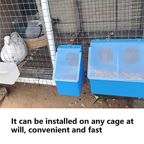 Pigeon Feeder Water 2 Pack Quail Bird Chicken Feeder Water Dispenser Drinkers with 2 Hole Pet Bowls & Feeders Eat Food (Two Hole (Green))