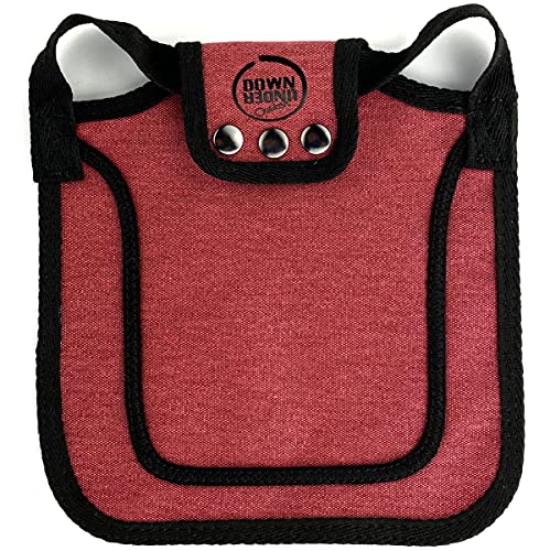 DOWN UNDER OUTDOORS 4 Pack Medium-Large Chicken Saddle Hen Apron Burgundy | Adjustable Straps, Chicken Apron, Poultry Saver, Pet Supplies, Including Shoulder Cover, 14 oz Breathable Cotton Canvas - color: burgundy