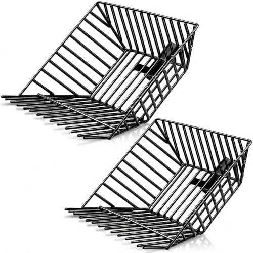 Tandefio 2 Pcs Metal Pitch Fork Replacement Head with Deep Basket Design Metal Manure Fork Head Bedding Rake Replacement Horse Rake Bulk for Horse Stall Picking up Manure Garden Animal Husbandry