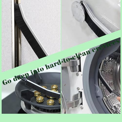 Hard Bristle Crevice Cleaning Brush, 5 Pack Gap Brush for Kitchen Bathroom | 5 pack hard bristle crevice brushes for small gaps, ideal for kitchens, bathrooms, window tracks, tiles, and faucets