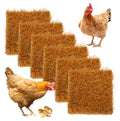 6 Pcs Washable Chicken Nesting Pads,Chickens Nesting Box Pads Chickens Nesting Pads Artificial Grass Rug Reusable Hens Nest Boxes Pad Chicken Coop Bedding for Laying Eggs (12 x 12 x 0.78 Inches) - color: 【Yellow】