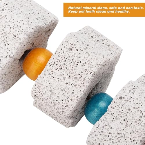 1Pc White Bird Beak Grinding Stone Bird Chewing Toys Bird Beak Grinding Stone for Parrots Hamsters and Other Small Animals Small in Size and Light in Weight,Pet Supplies