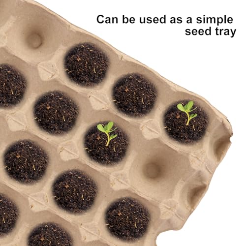 20 Flats 30-Cell Egg Crate?Holds 30 Eggs?, Cardboard Egg Cartons, Sturdy and Stackable Egg Flats, Perfect Egg Crates for Fresh Eggs, Chicken Farm, by IHDYPPEW - size: 20 Pack 30 Cell