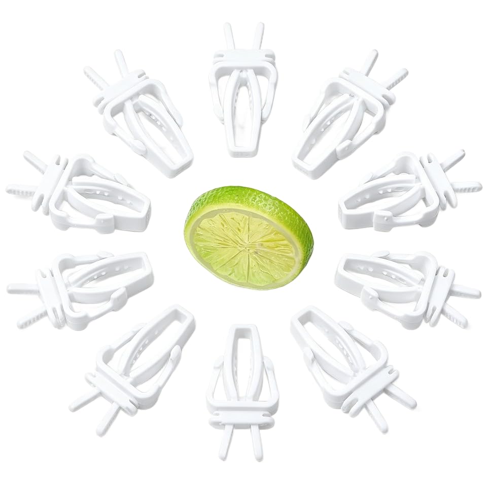 10 Pcs Bird Cage Food Holder, Millet Holder for Bird Cage, Parrot Fruit Vegetable Clips Plastic Birds Cages Feeder Clip for Budgie Parakeet Cockatoo Macaw Cockatiel Conure Budgie Treats Cages
