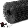 Black Hardware Cloth 1/4inx24inx100ft, Chicken Wire Fencing, 22 Gauge, Vinyl PVC Coated Mesh, Welded Wire mesh, Perfect for Gopher Wire, Rodent Mesh, Tree Guard, Chicken Coop - size: 1/4inx24inx100ft