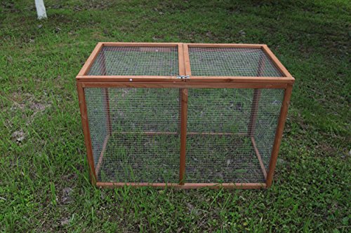 Chicken Coop Wooden Outdoor Cage Garden Backyard Hen House for 2-4 Chickens (40) Brown - size: 41.0"L x 22.0"W x 27.0"H