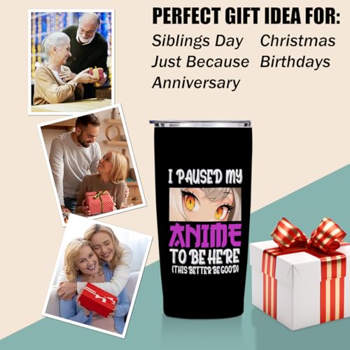 Jztco Anime Gifts Anime Merch 20 oz Tumbler Animes Stuff Manga Coffee Mug | Funny Insulated Tumblers Thermal Cup for Sports Travel Birthday Japanese Gifts for Anime Lovers Fans Women Men Girls - color: Multi 1300
