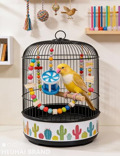 10-Pack Bird Toys – Colorful Fun | for Conures, Budgies, Parakeets and Small Birds, 1.5 in - 5.5 in - size: 1.5'' - 5.5''