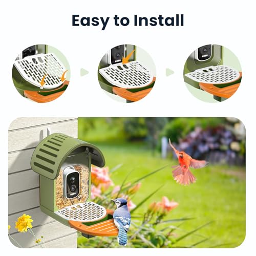 Bird Seed Guard, Spill-Proof Bird Feeder Covers, Waterproof & Rust-Resistant Mesh, Save Bird Food, Must-Have Bird Feeder Accessories (2-Pack)