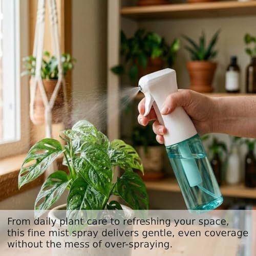 VIGOR PATH Continuous Fine Mist Spray Bottle – 6.7oz/200ml Refillable Water Mister for Hair, Cleaning, Plants & Beauty (Variety Pack) - color: VARIETY PACK OF 4