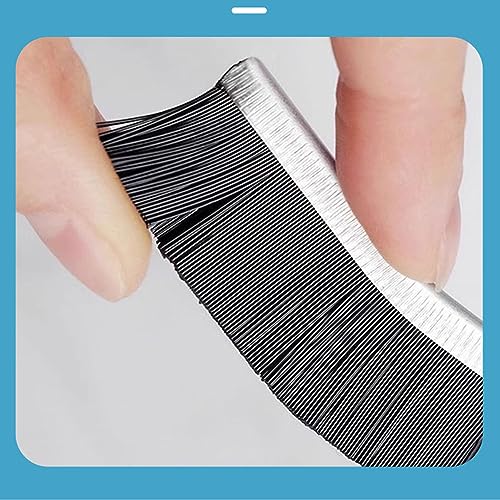 Crevice Cleaning Brush, Bathroom Gap Cleaning Brush, Hard Bristle Brush for Cleaning, Multifunctional Gap Brush, for Blind, Baseboard, Fan, Window or Sliding Door Track (5pcs) - color: Black-5pcs