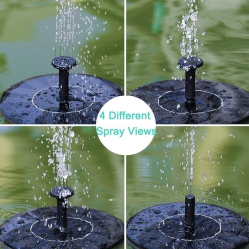 Solar Fountain Water Pump for Bird Bath, New Upgraded Mini Solar Powered Fountain Pump 1.5W Free Standing Solar Panel Kit Water Fountain for Garden, Pond, Pool, and Outdoor - color: Solar Water Fountain 1.5w