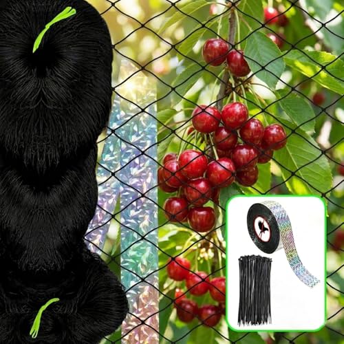 Bird Netting for Chicken Coop 50 X 50 Ft 1" Square Mesh Heavy Duty Chicken Run Netting Roof Cover Against Hawks, Eagles, Owls, UV Resistant, for Garden, Fruit Tree, Plant, Vegetable Protection - size: 1 inch mesh - 50 x 50 ft