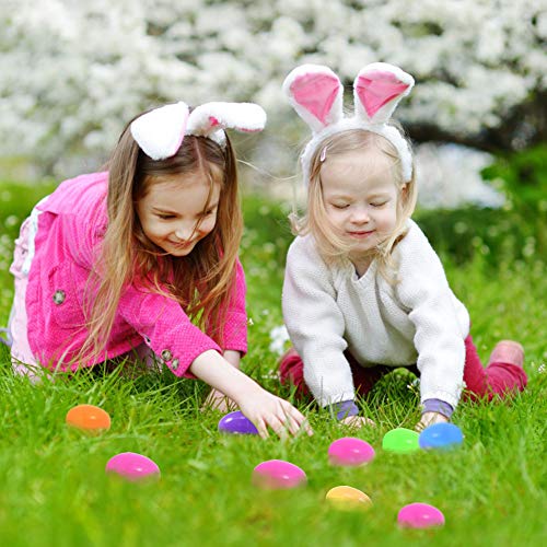 12 pcs Easter Eggs Filled with Mini Plush Animals Toy | for Easter Basket Stuffers/Fillers, Easter Eggs Hunt, Easter Party Favor - size: 12PCS