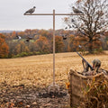 Potchen 9 ft Dove Decoy Pole with 4 Prongs Height Adjustable Outdoor Bird Feeder Stand Fall Hunting Accessories Outdoor Dove Tree Mounting Stand Works Adjustable Birdhouse Pole Hunting Gifts