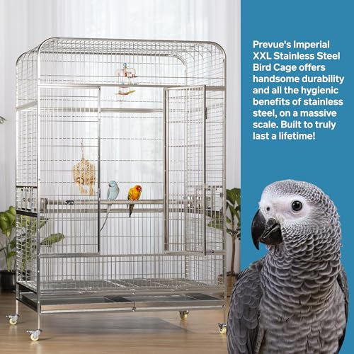 Prevue Pet Products Imperial XXL Stainless Steel Bird Cage - size: XXL