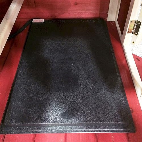 Farm Innovators HM-60P 19 x 13 Inch 60 Watt Heated Chicken Mat for Coops, Pens, and Nesting Areas | Thermostatically controlled ABS plastic mat can be mounted vertically or horizontally on a flat surface