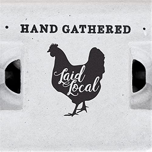 250 Egg Cartons- Bulk Value Bundle- Adorable Printed Design for Farm Fresh Eggs, Recycled Paper Cardboard, Sturdy & Reusable, Holds up to XL Chicken Eggs - color: Locally Laid Hen, size: 250